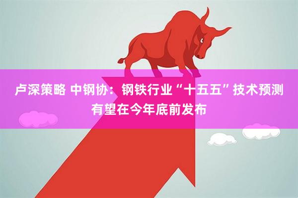 卢深策略 中钢协：钢铁行业“十五五”技术预测有望在今年底前发布